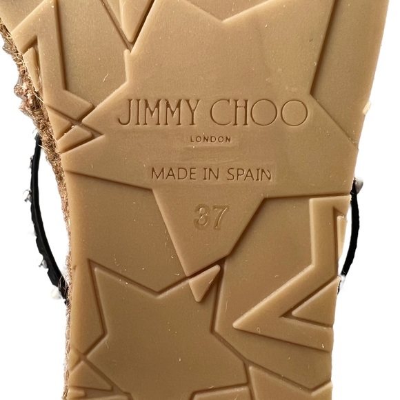 Jimmy Choo Danica 80mm Espadrille Wedge Sandal | 37 (7) - Picture 12 of 14